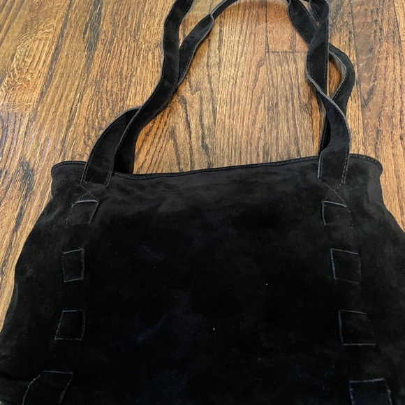 Vintage Bottega Veneta black suede bag - Picture 7 of 8